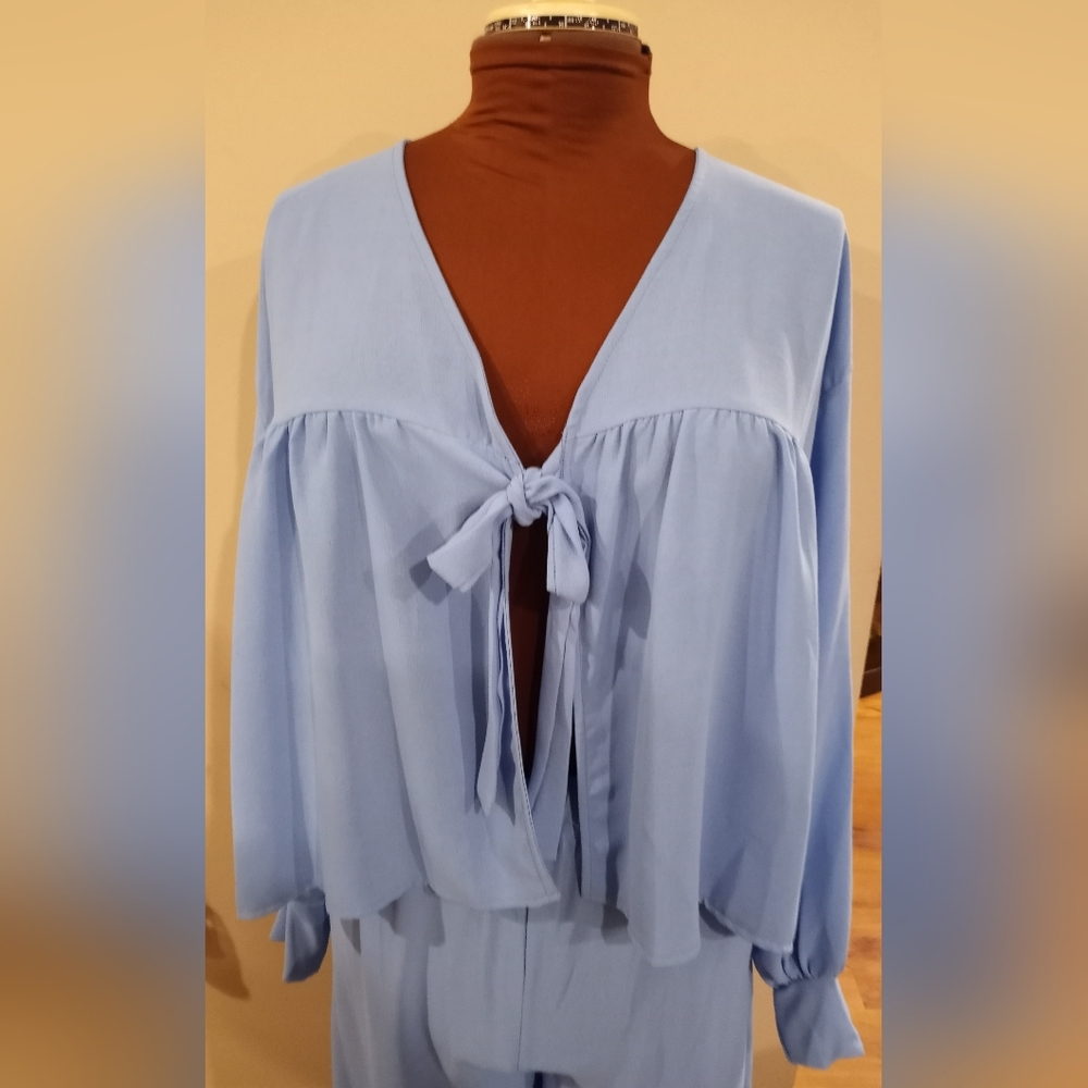 Light Blue Two-Piece Set - Picture 2 of 4